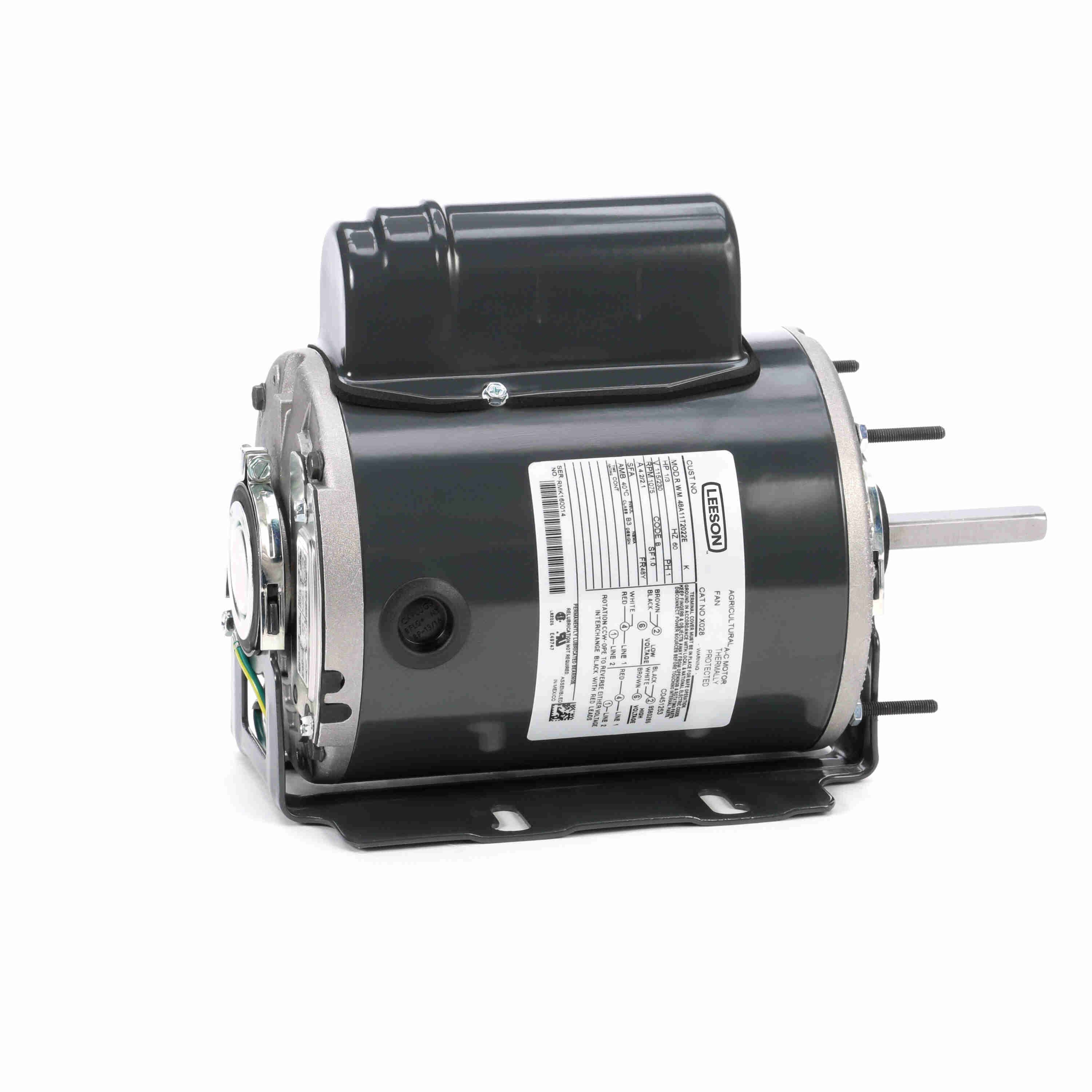 MARATHON MOTORS 048A11T2022 Motor Split Phase 1/3 Hp 1075 Rpm 115 V | AF8BCQ 24PT96 / X028