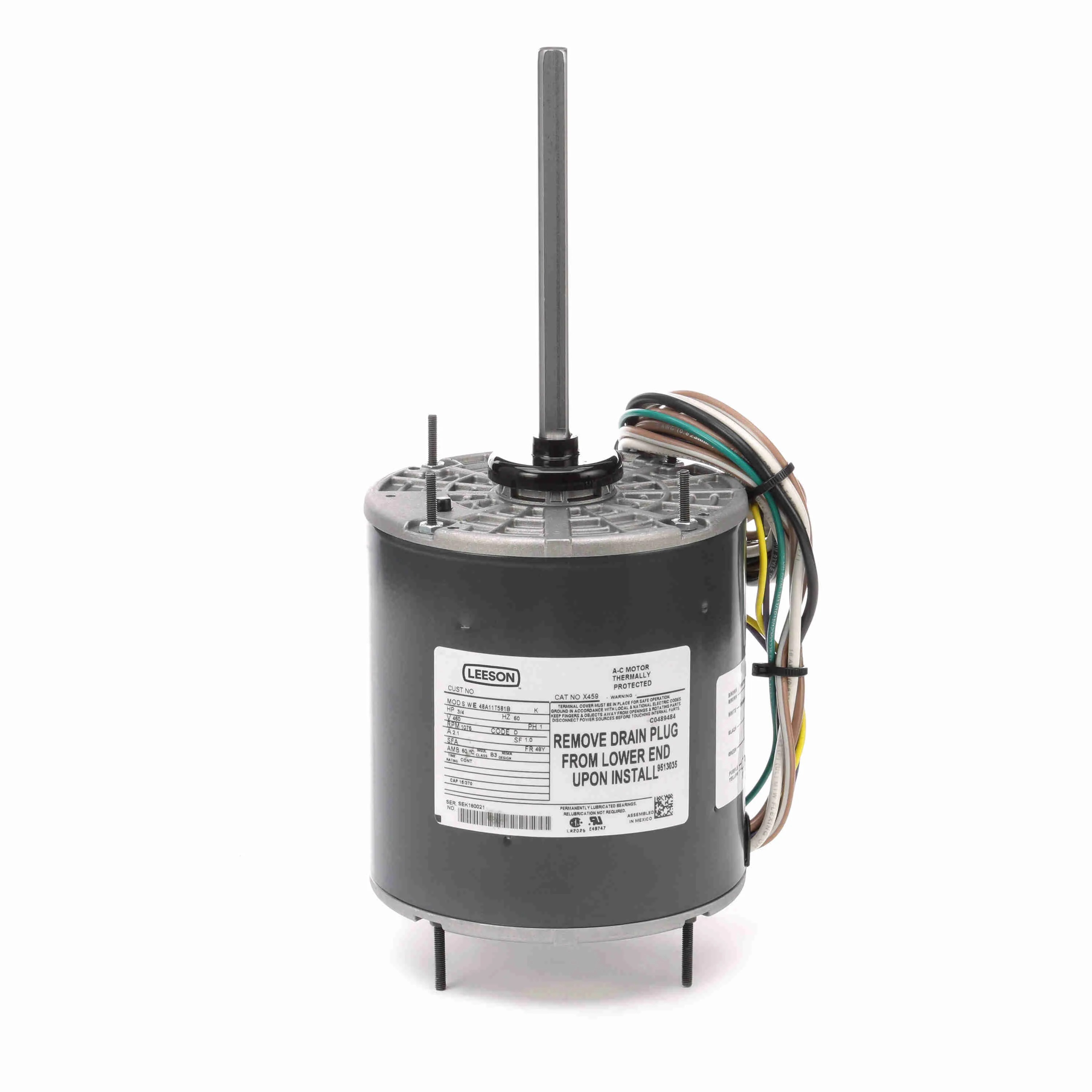 MARATHON MOTORS 048A11T581 X459 HVAC Motor | AJ2LKF X459