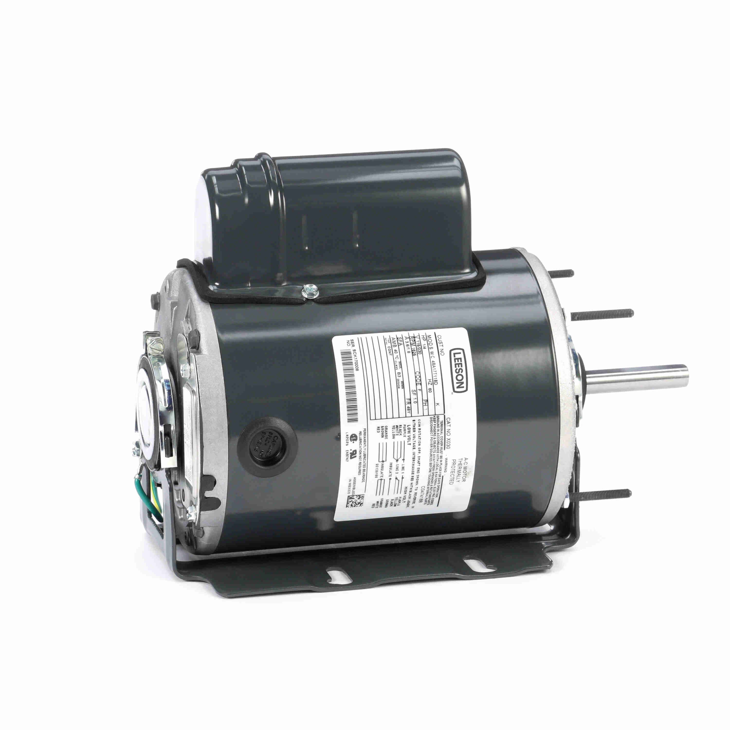 MARATHON MOTORS 048A17T118 Motor Split Phase 1/4 Hp 1625 Rpm 115 V | AF8BCT 24PT98 / X030