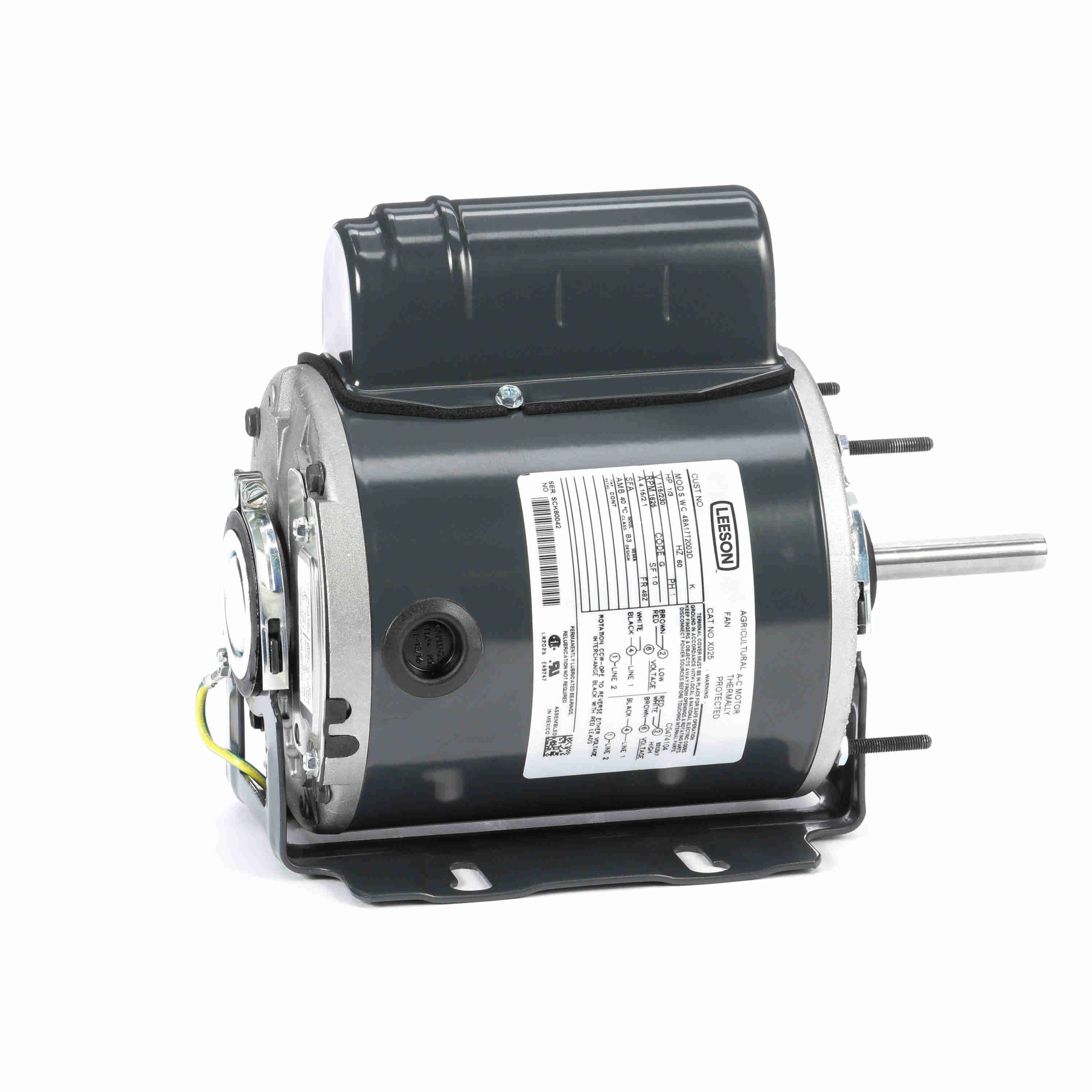 MARATHON MOTORS 048A17T2003 Motor Split Phase 1/3 Hp 1625 Rpm 115 V | AF8BCW 24PV02 / X025