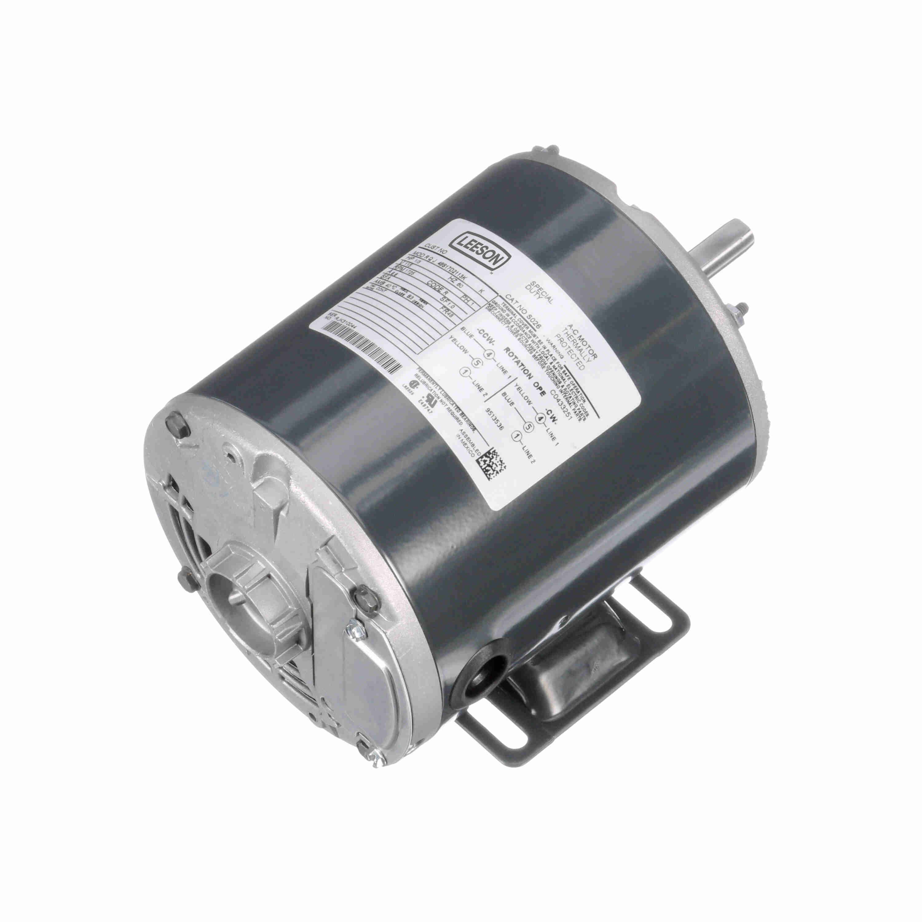 MARATHON MOTORS 048S17D2113 General Purpose Motor Split-phase 1/3 Hp 60 Hz | AF6NHN 19YW44 / S026