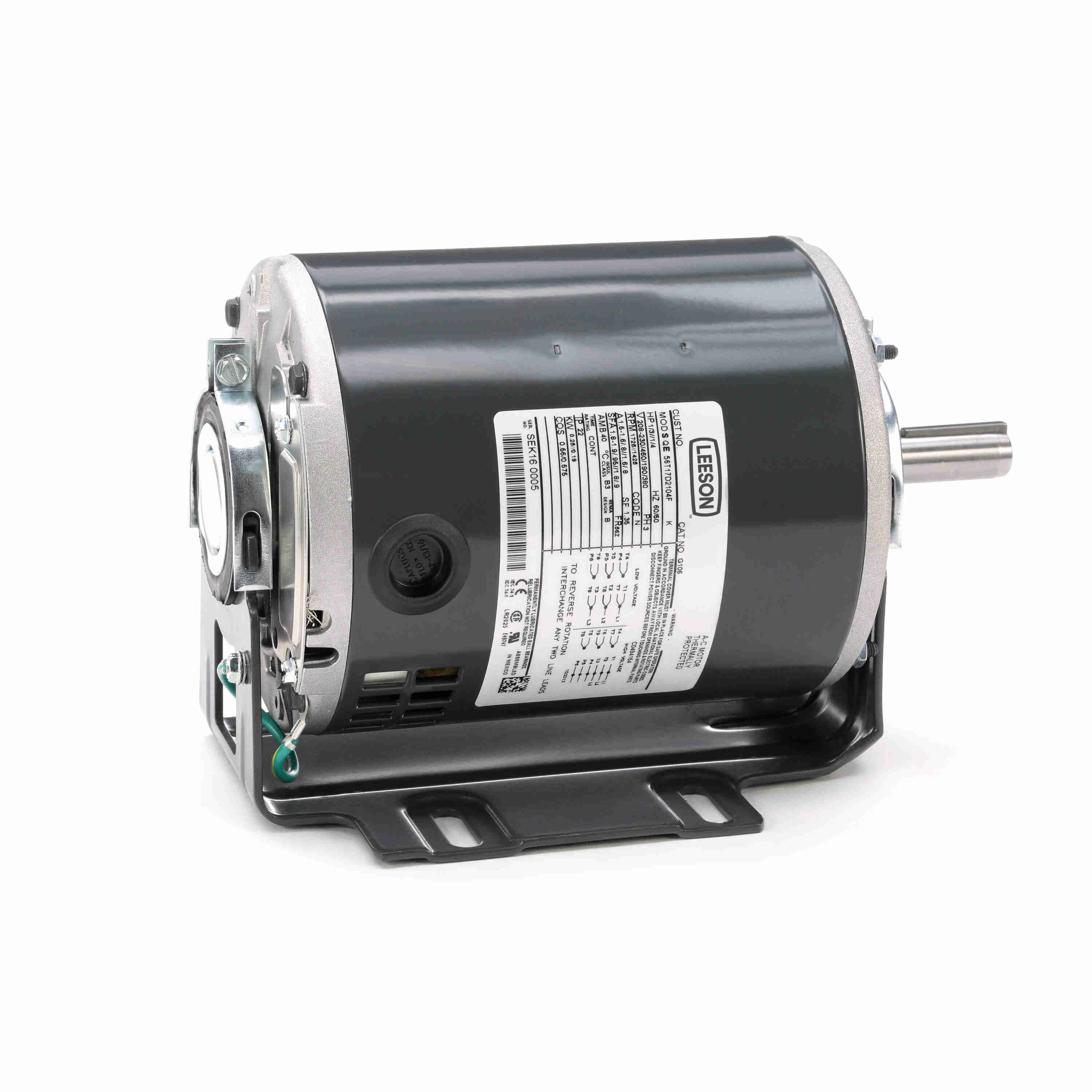 MARATHON MOTORS 056T17D2104 G106 HVAC Motor 50-60 Hertz | AJ2LJB G106