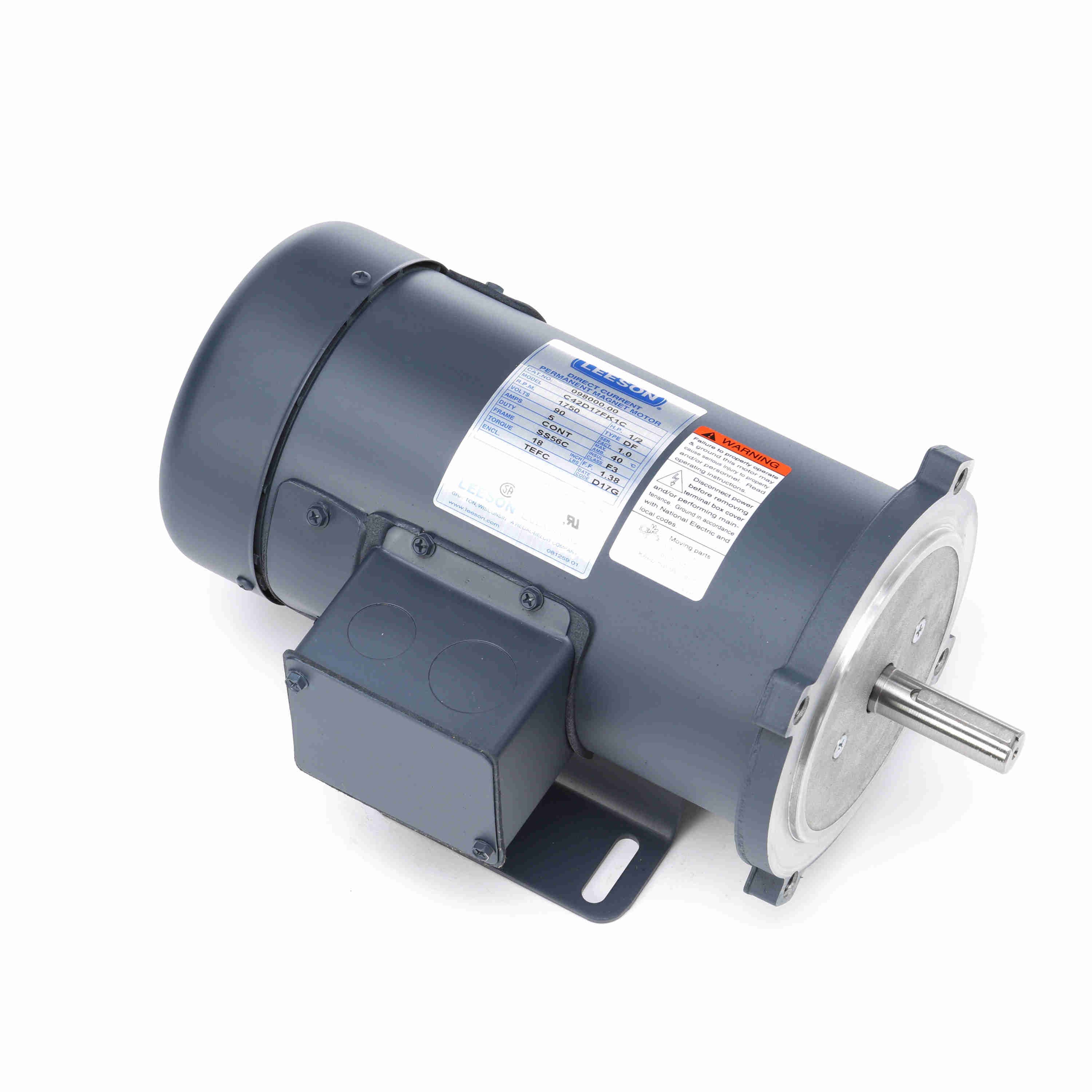 SCR Motor, 0.50 HP, 90V, 1750 RPM