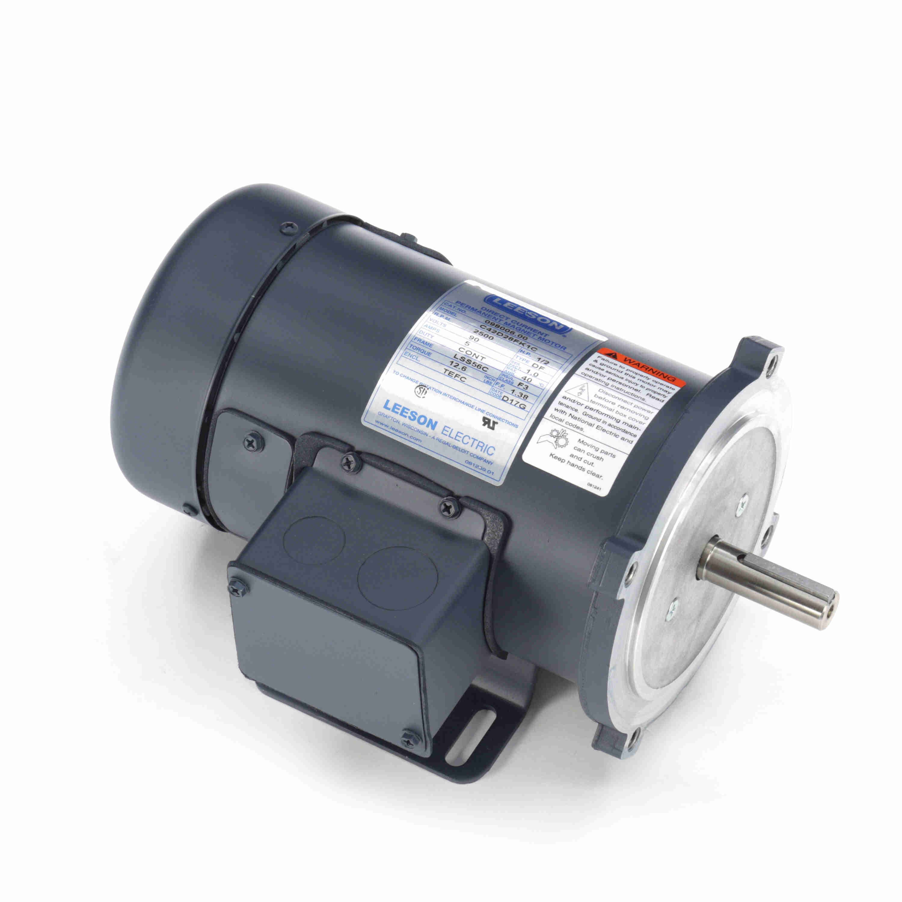 SCR Motor, 0.50 HP, 90V, 2500 RPM
