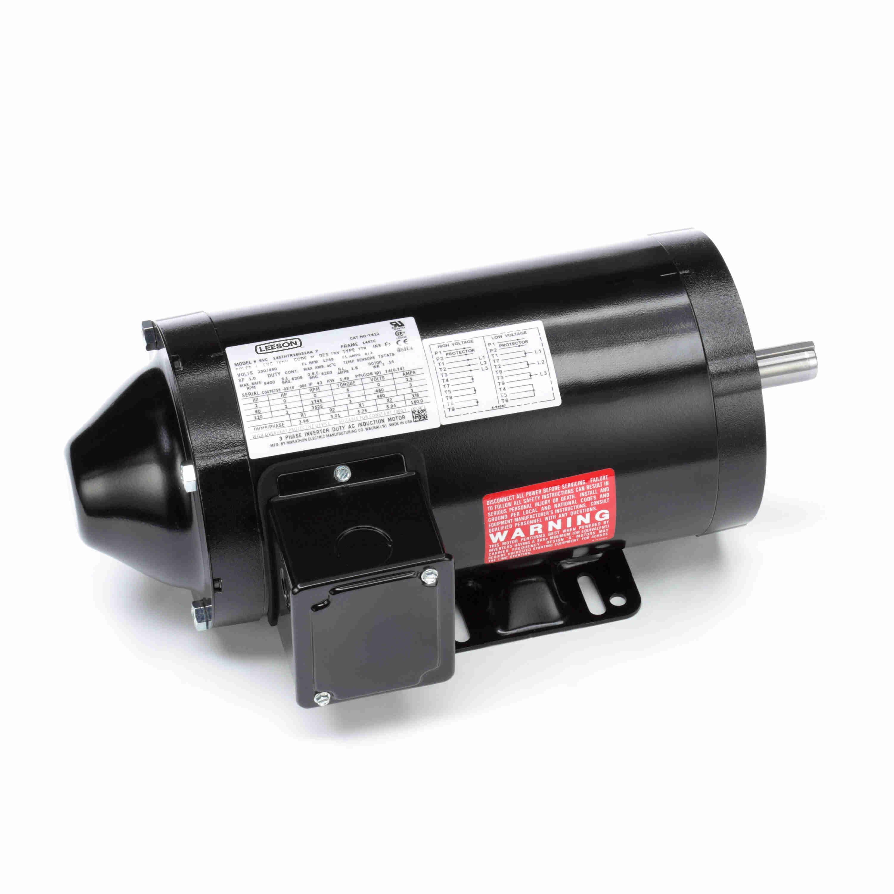 MARATHON MOTORS 145THTR16032 Y612 Vector Motor | AJ2KVQ Y612