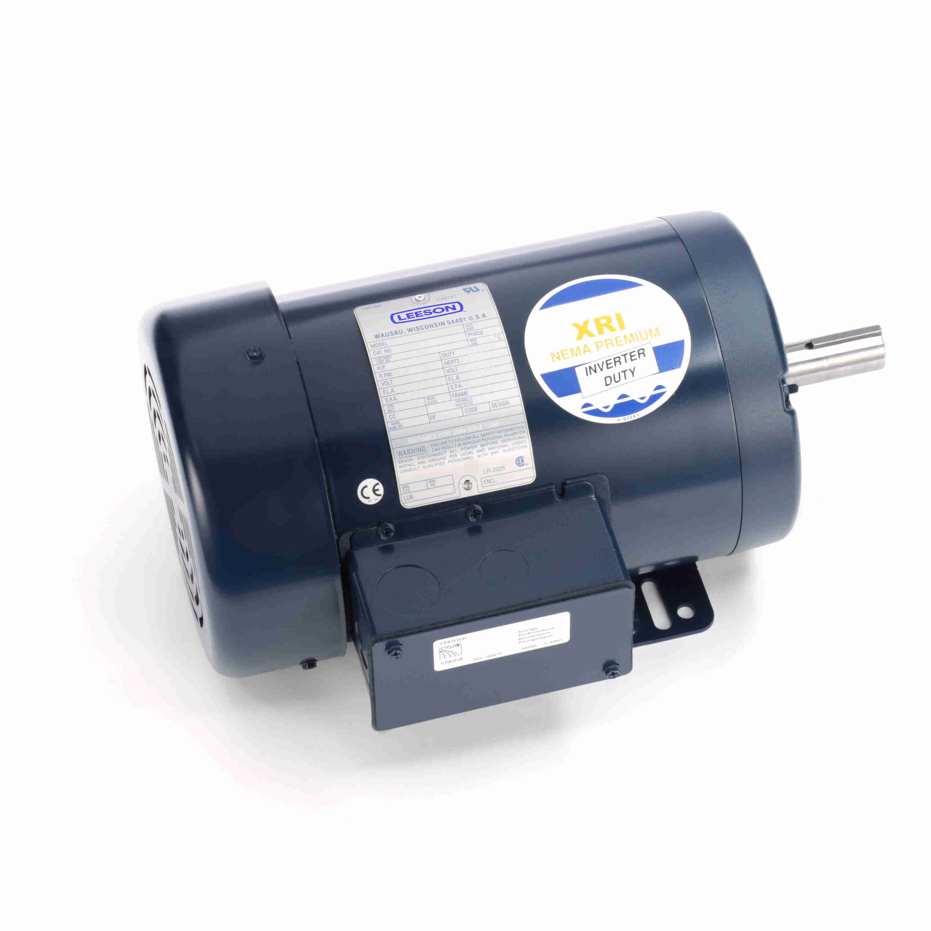 General Purpose Motor, 1.50 HP, 3 Phase, 60/50 Hz, 230/460 and 190/380V, 1800 and 1500 RPM