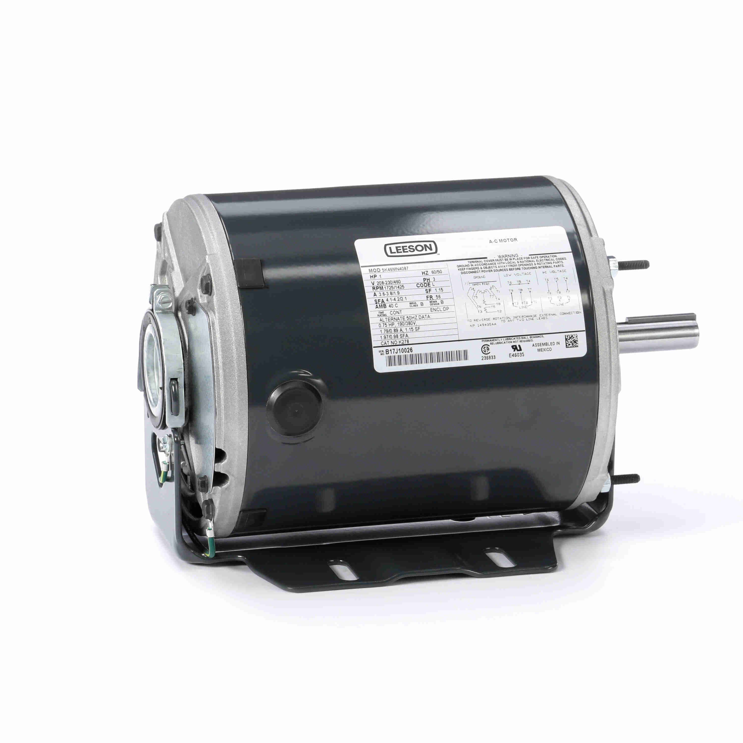 MARATHON MOTORS 5K46MN4087 K278 HVAC Motor | AJ2MAY K278