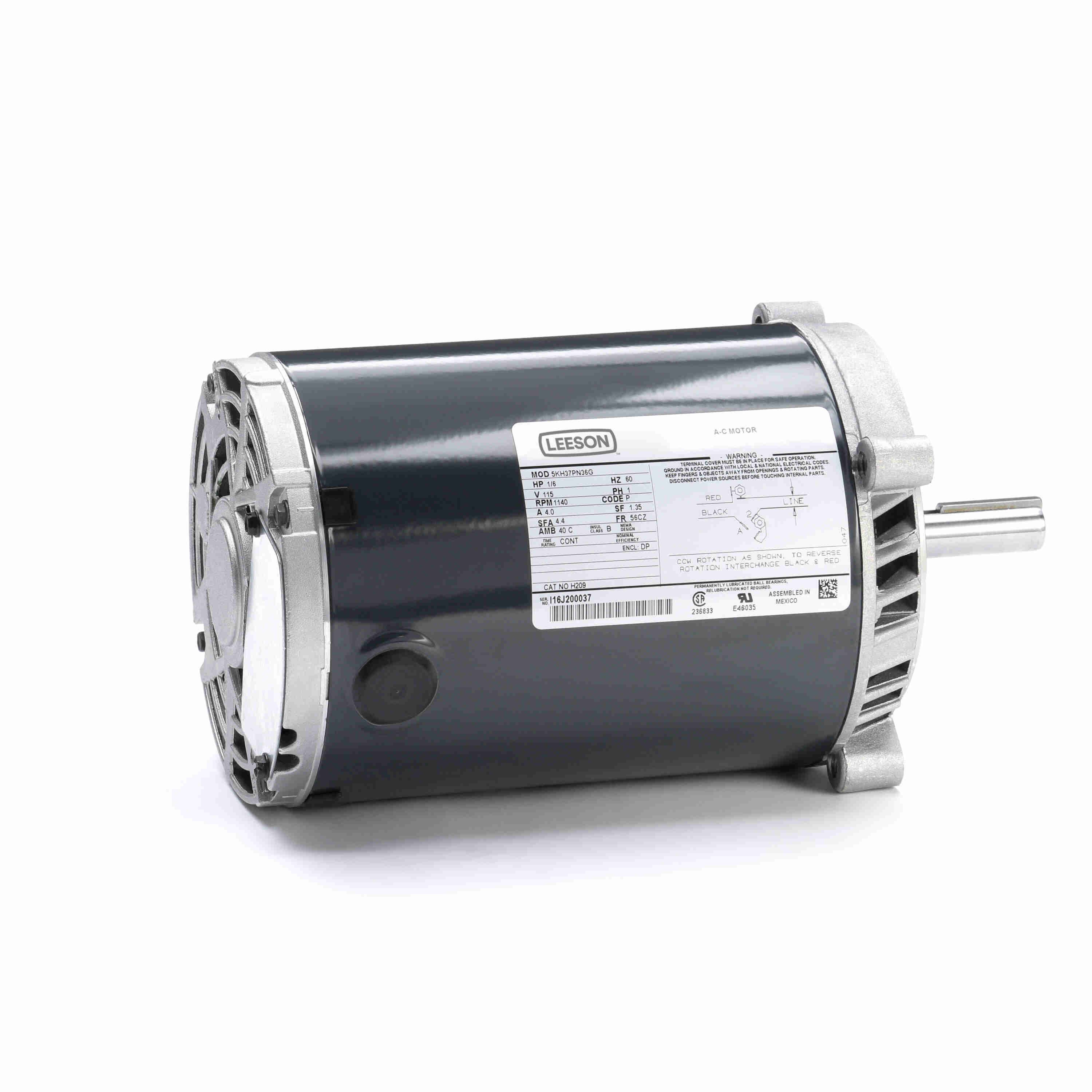 MARATHON MOTORS 5KH37PN36 H209 HVAC Motor | AJ2MKH H209