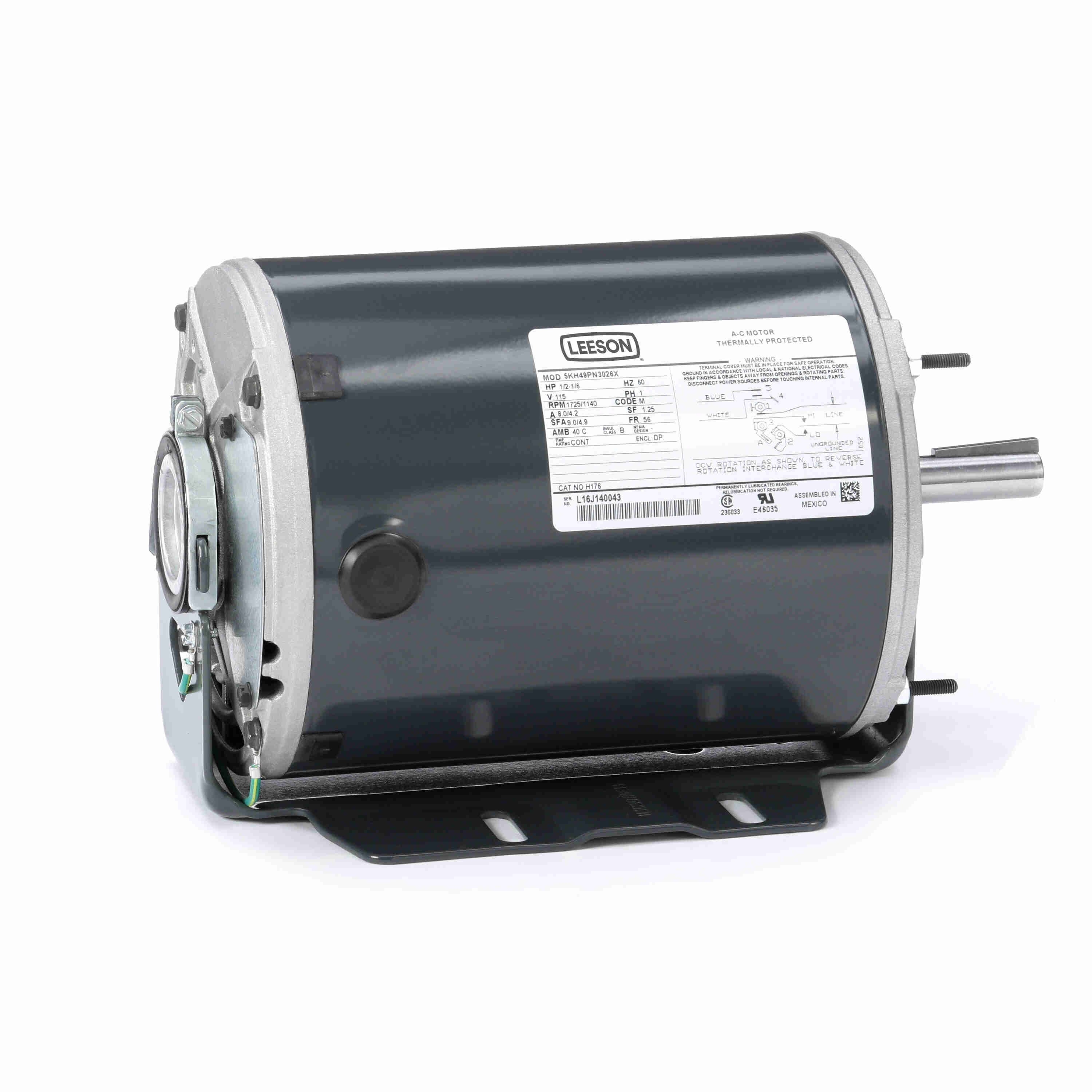 MARATHON MOTORS 5KH49PN3026X H176 HVAC Motor | AJ2LWY H176