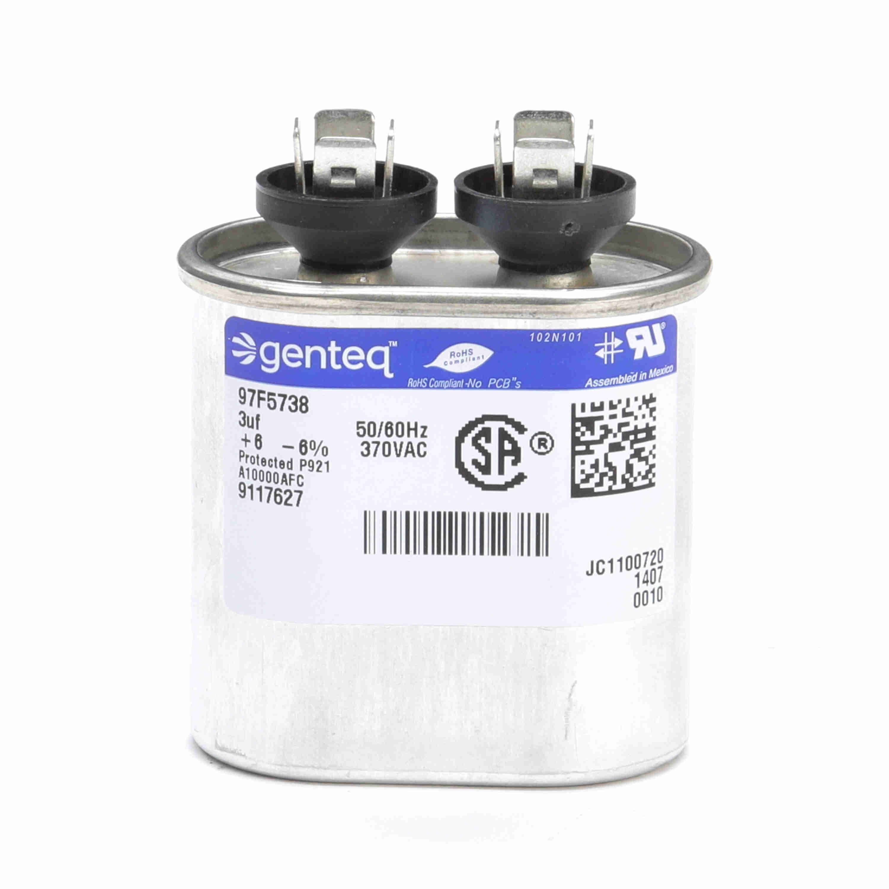 Capacitor, 370 V, 3 MFD