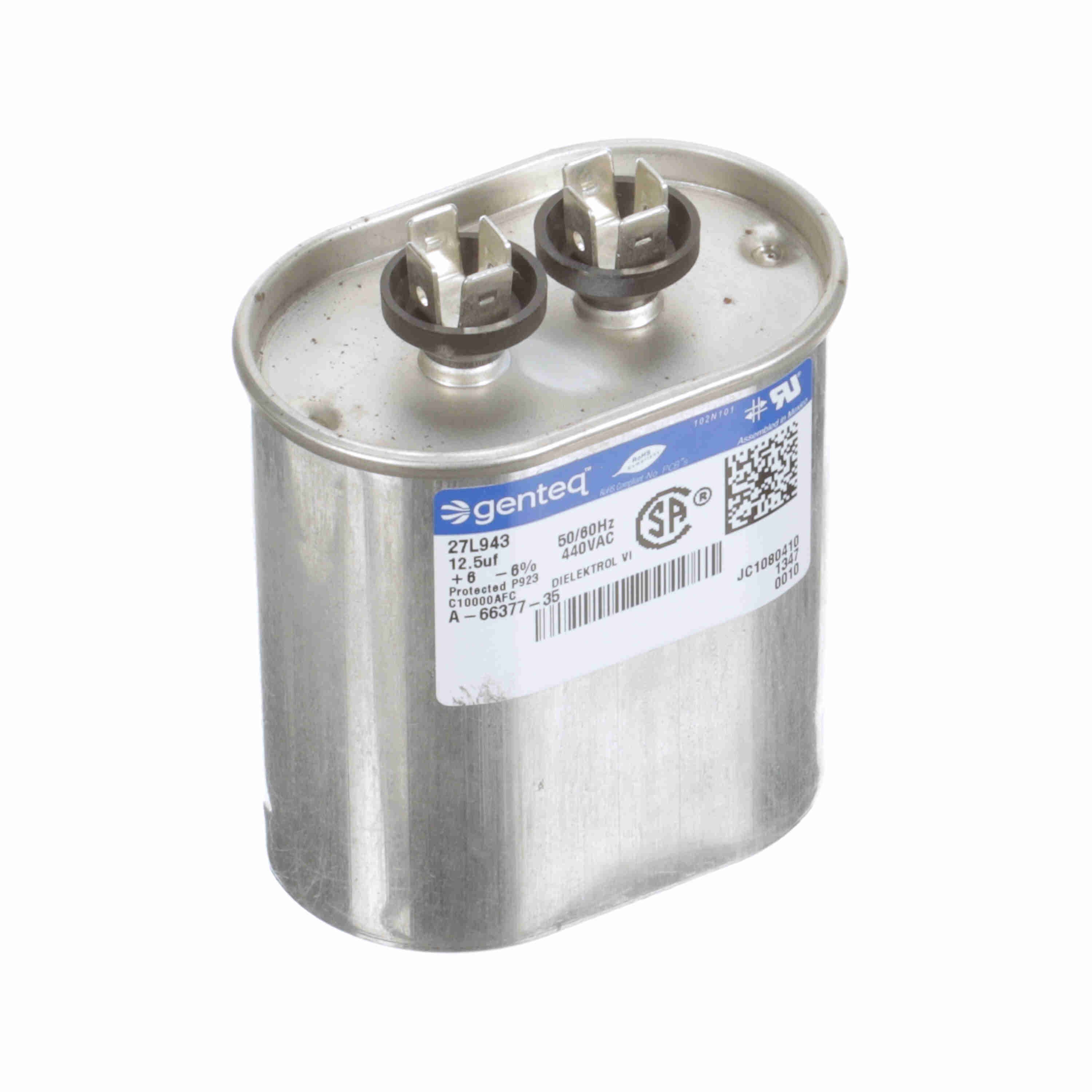 Capacitor, 440 V, 12.5 MFD