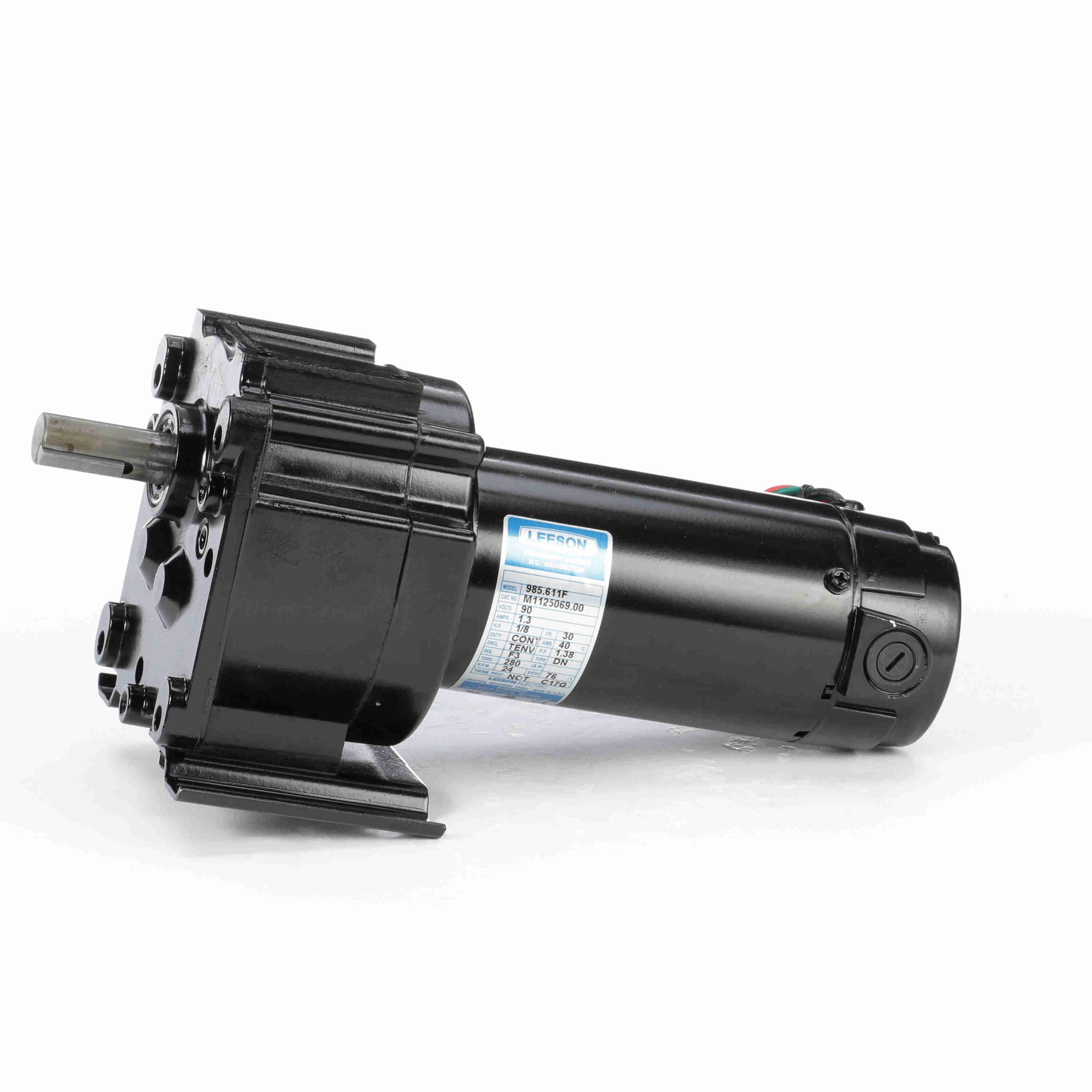 LEESON M1125069.00 Motor, Parallel, 90V Dc, Tenv, 24 Rpm, 280 In-Lb Max Torque, 13/100 Hp Input Horsepower | CR8PMT 36X876