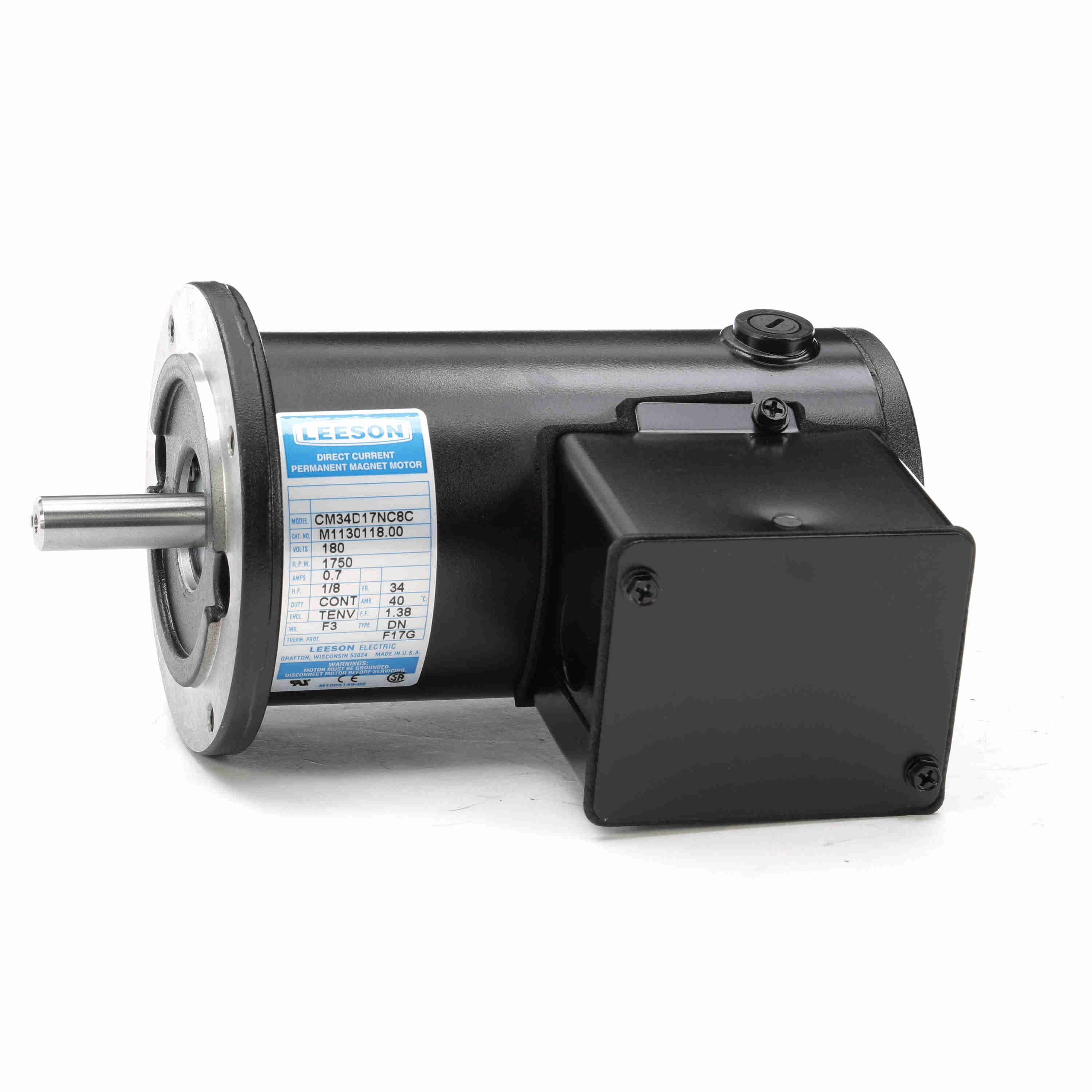 Sub Fractional Motor, 0.13 HP, 180V, 1750 RPM