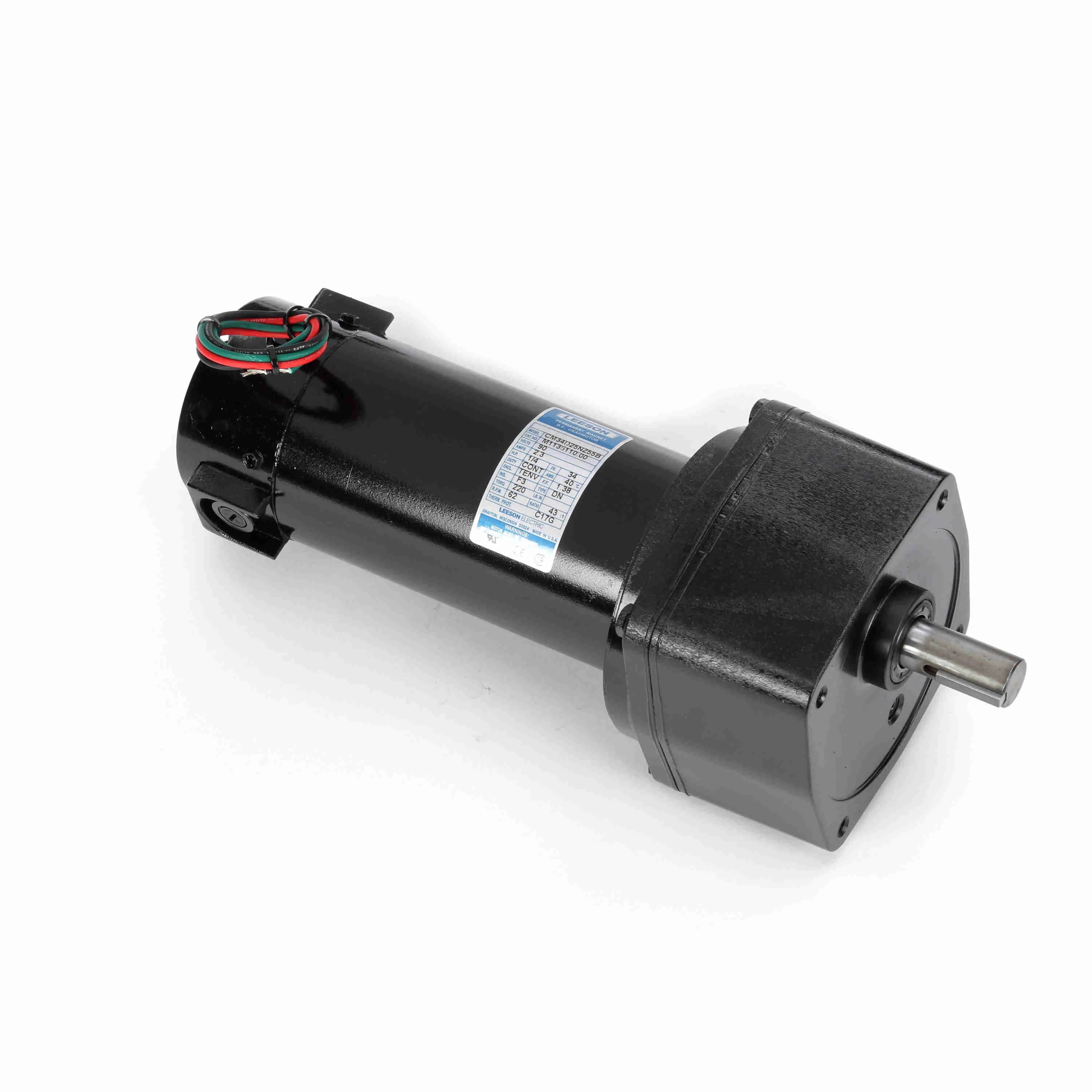 LEESON M1135110.00 Parallel Shaft Gearmotors, Parallel, 90V DC, TENV, 62 RPM, 220 in-lb Max Torque, 43, 1 | CR8PRX 794AV0