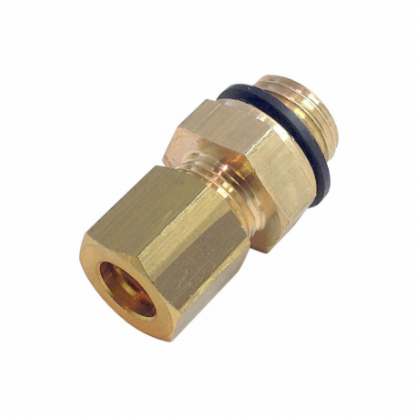 LEGRIS 0101 14 21 Brass Metric Compression Fitting, Brass, BSPP x Compression, 1/2 Inch Pipe Size | CR8PZN 791PF5