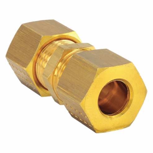 LEGRIS 0106 12 00 Equal Straight Union, Brass, Compression X Compression 10 PK | CP2DNP 46M687