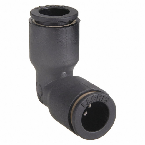 LEGRIS 3102 04 00 Elbow, Nylon, Push-to-Connect x Push-to-Connect, 4mm x 4mm Tube OD, Black, 10Pk | CJ2BGT 1PEP3