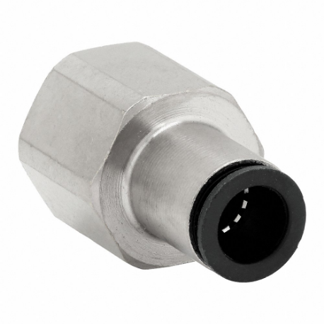 LEGRIS 3114 12 17 Metric Push-to-Connect Fitting, Nickel Plated Brass, Push-to-Connect x BSPP | CN8GAY 791PZ7