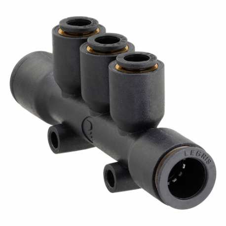 LEGRIS 3304 10 06 Metric Push-to-Connect Fitting, Polymer, 10 mm x 6 mm x 6 mm Tube OD, 81 mm Overall Length | CR8QML 791RP1