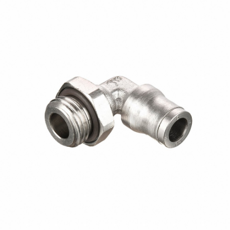 LEGRIS 3699 56 13 Fractional All Metal Push-to-Connect Fitting, Nickel Plated Brass, Push-to-Connect x BSPP | CN8FXY 791TD3