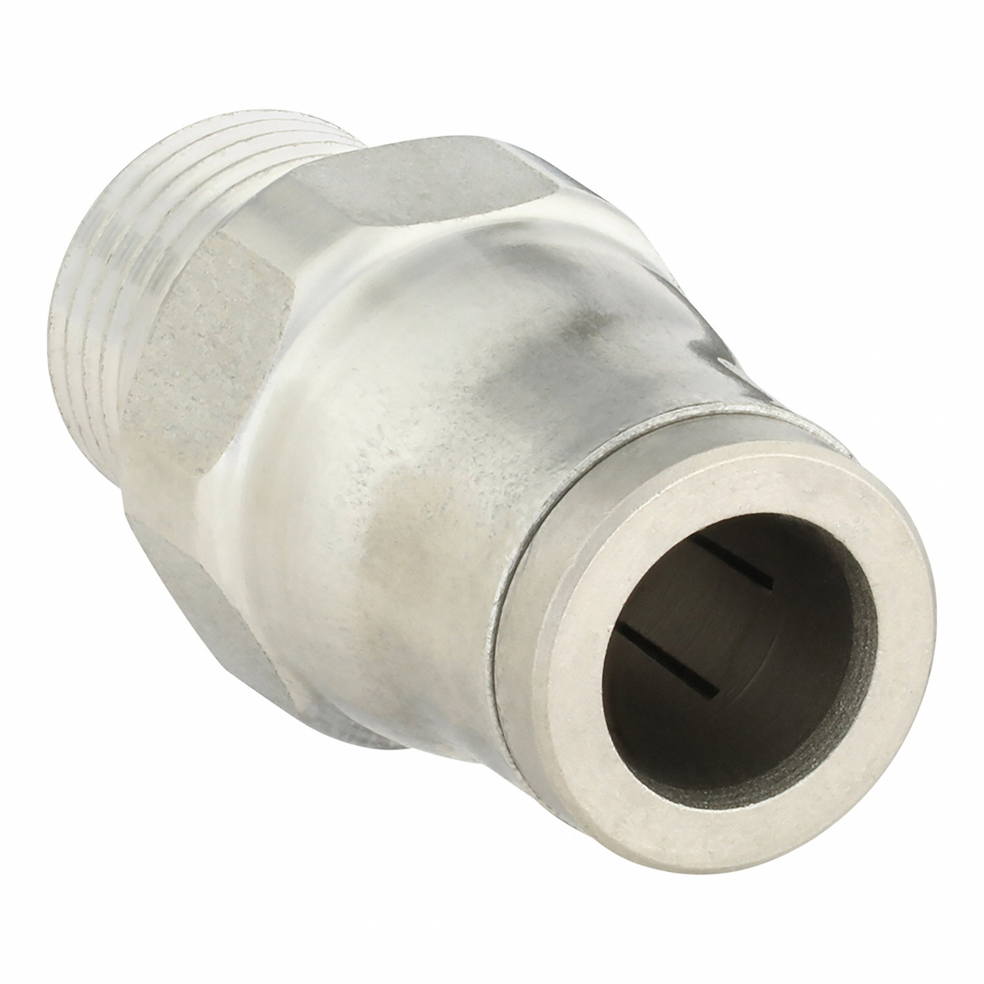 LEGRIS 3805 06 11 Male Connector, 316L Stainless Steel, Push-to-Connect x MNPT, 6 mm Tube OD | CR8RLC 786Y15