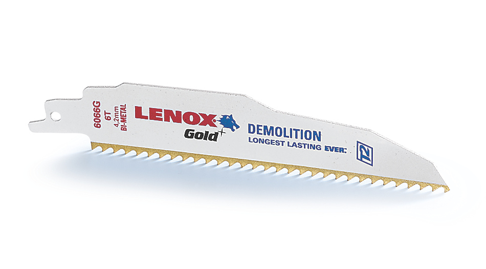 LENOX TOOLS 21089960GR Reciprocating Saw Blade, Nail Embedded Wood, 9 Inch Blade, 10 TPI, Pack Of 5 | AD2XGE 960GR / 3VYE2 / 960