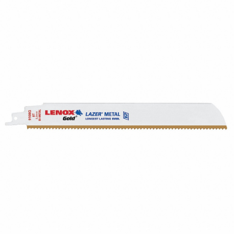 LENOX TOOLS 2110012110GR Reciprocating Saw Blade, 10 Teeth Per Inch, 12 Inch Blade Length, 1 Inch Height | CR9GMQ 21Y666