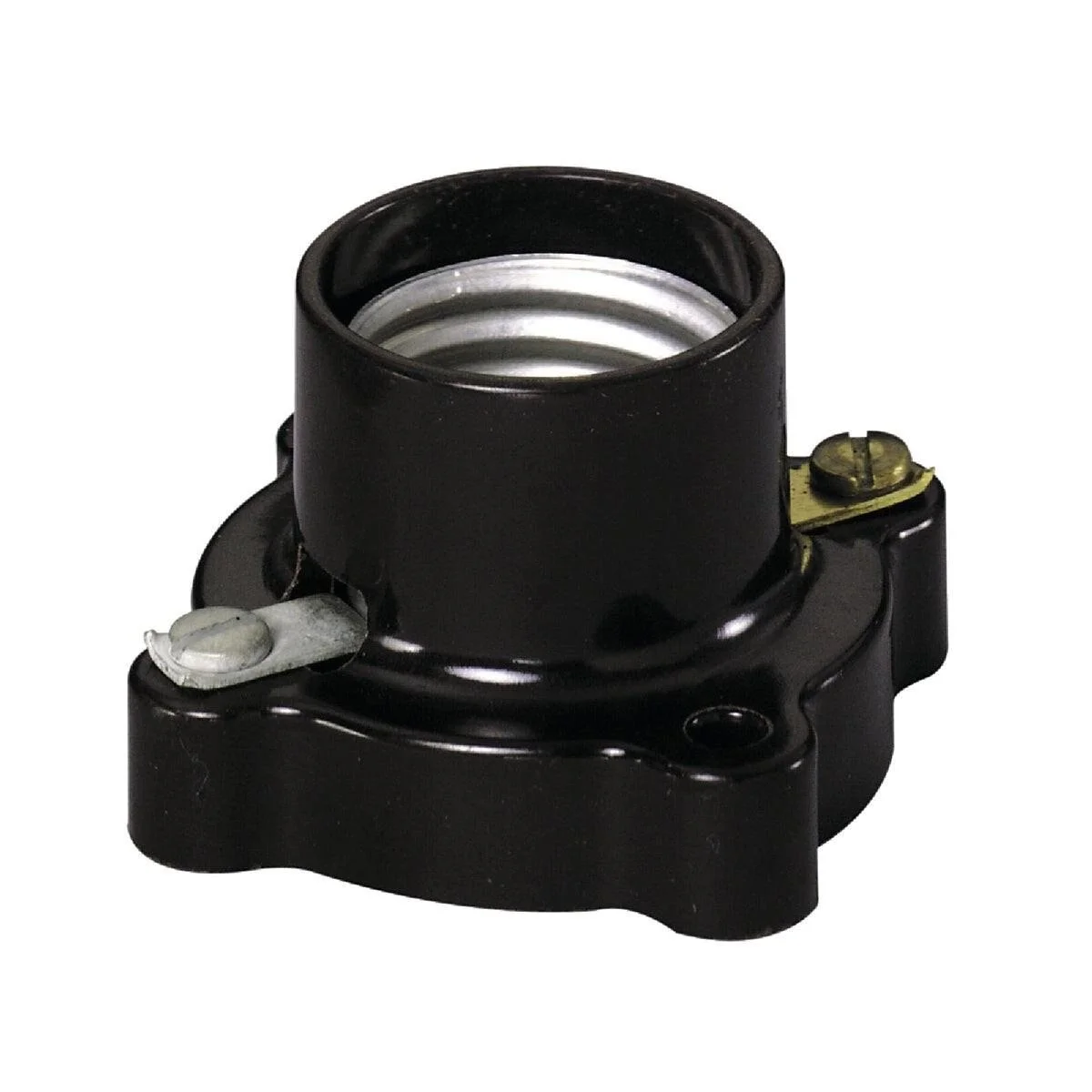 Brown Phenolic Incandescent Cleat-Type Lampholder