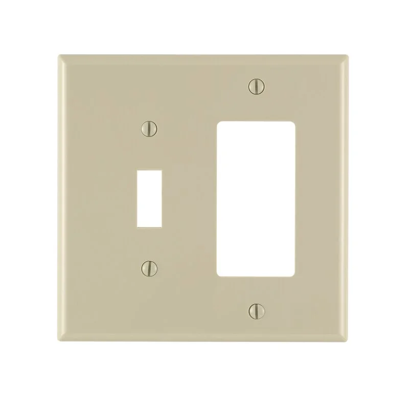 Wallplate 2G Tog/Decr Iv