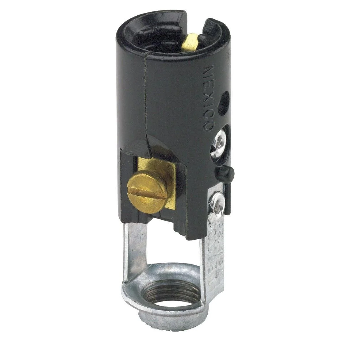 Keyless Candelabra Base Black Lamp Socket