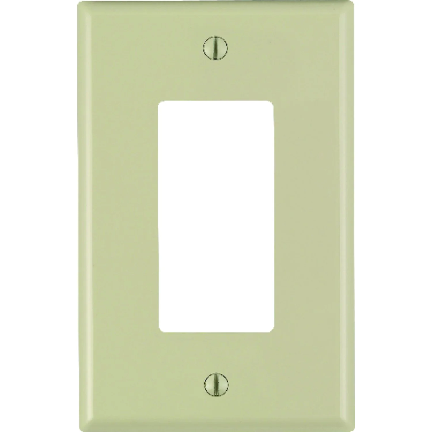 Ivory 1 gang Nylon GFCI/Rocker Wall Plate