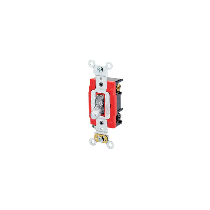 Extra Heavy Duty Toggle Switch, 3-Way, 120 VAC, 20 A, 1 HP, Colorless