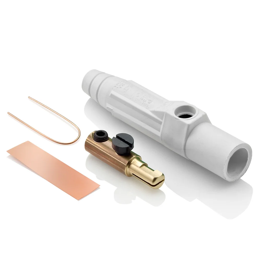 Cam Type Detachable Male Plug, 600 VAC/VDC, 150 A, 8 to 2 AWG Wire, 1-Set Screw, NEMA 3R, White