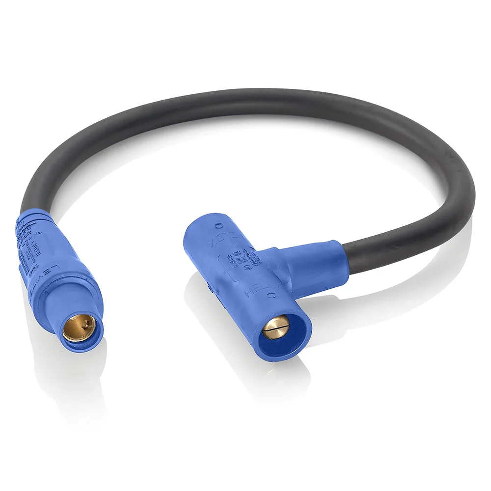Cam Type Soft Taper Nose Paralleling Tee, 600 VAC/VDC, 400 A, 4/0 AWG Wire, Female x Male x Male Connection, TPV Housing