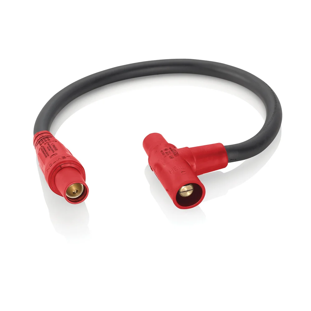 Cam Type Soft Taper Nose Tapping Tee, 600 VAC/VDC, 400 A, 4/0 AWG Wire, Female x Male x Female Connection, Red