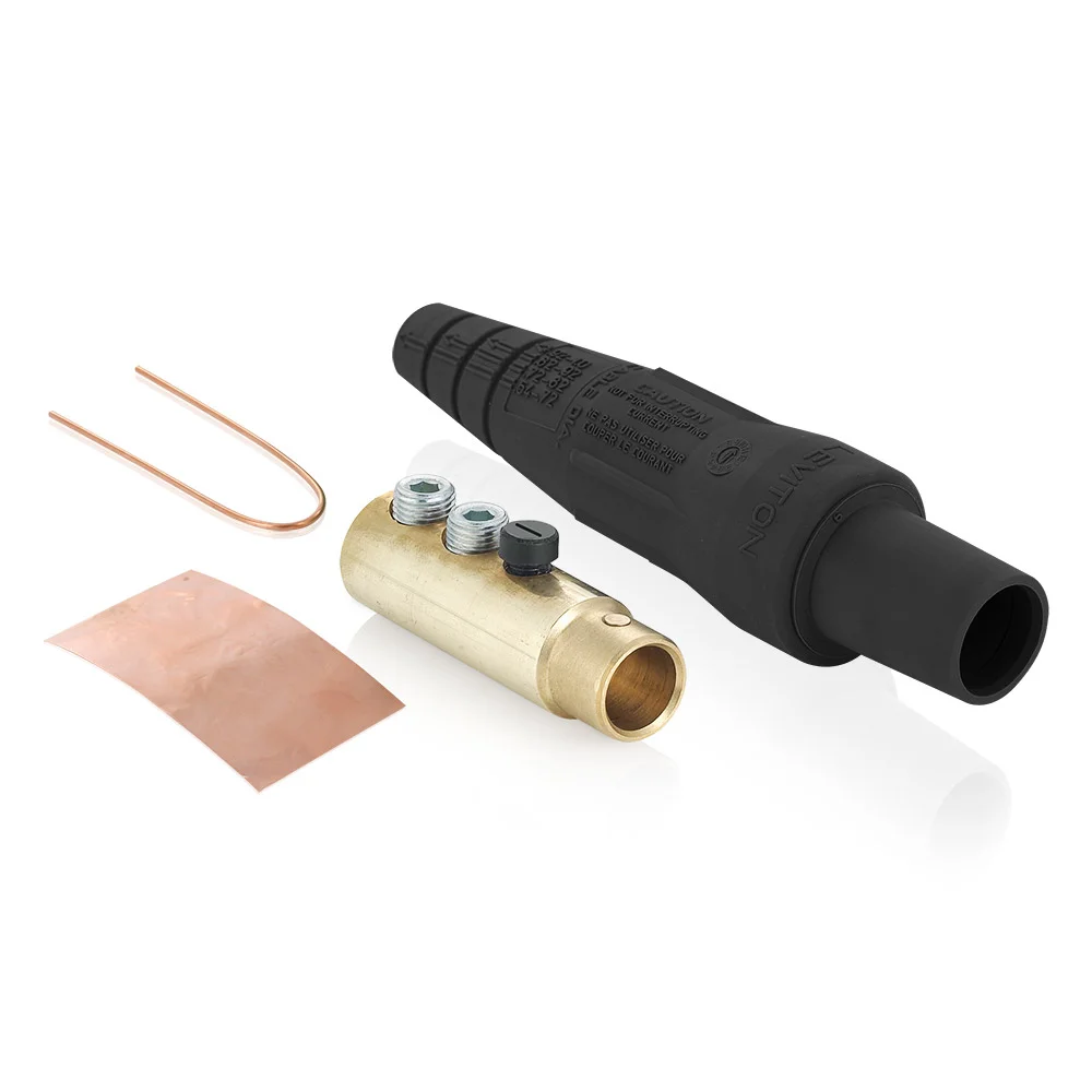 Cam Type Taper Nose Detachable Female Plug, 600 VAC, 400 A, 2/0 to 4/0 AWG Wire, Double Set Screw, NEMA 3R, 1 Pole