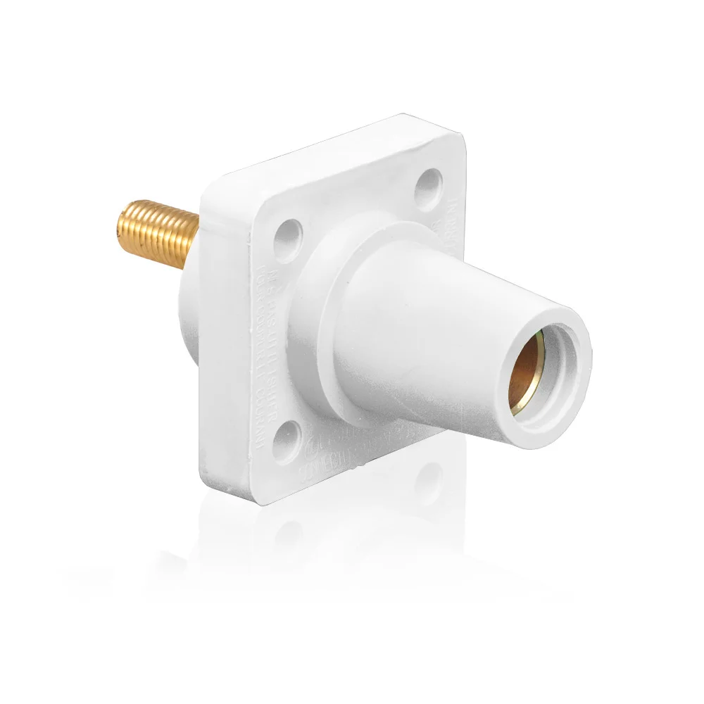 Cam-Type Taper Nose Single Pole Receptacle, 600 VAC/VDC, 400 A, 2 to 4/0 AWG Wire, NEMA 3R, 90 Deg