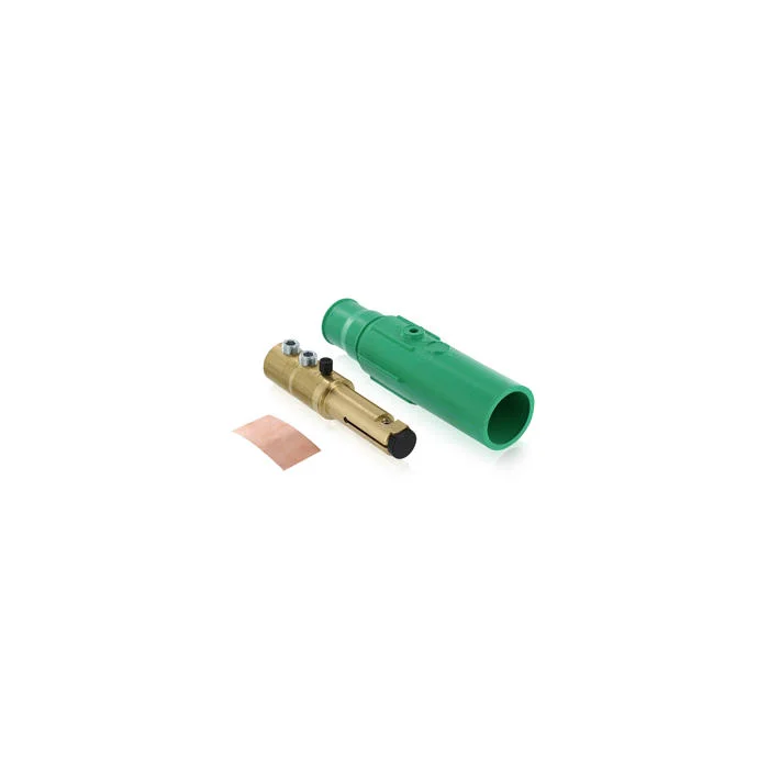 Cam Type Taper Nose Complete Detachable Male Plug, 600 VAC, 570 A, 250 to 350 kcmil Wire, Double Set Screw, 1 Pole