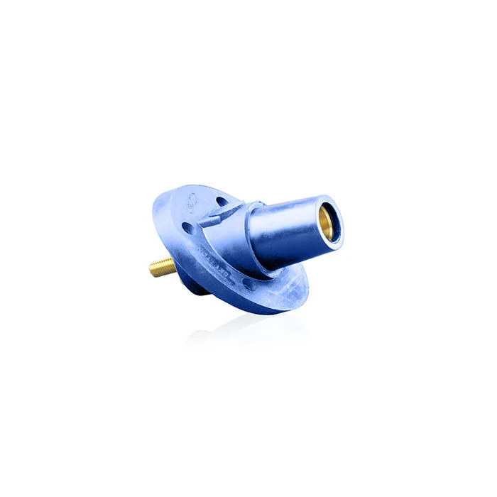Cam Type Female Single Pole Receptacle, 600 VAC, 690 A, 250 to 750 kcmil Wire, Threaded/Stud Connection, 30 Deg