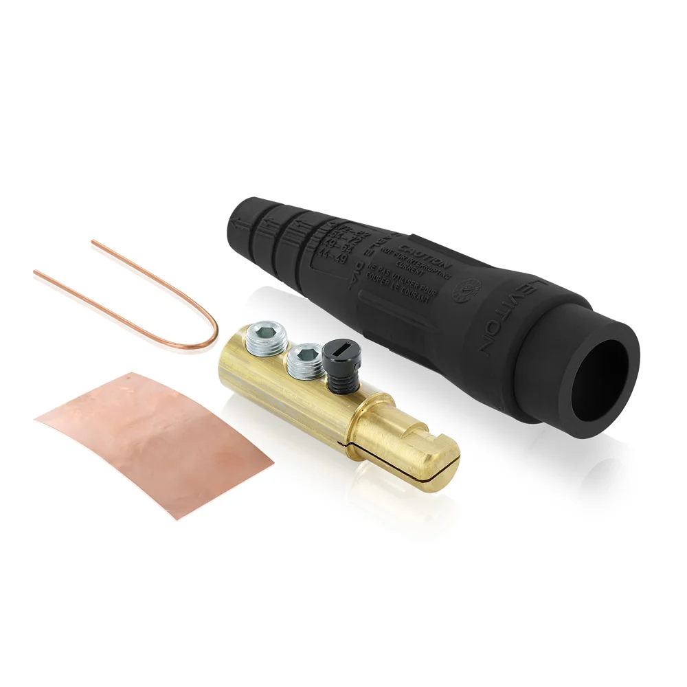 Ball Nose Cam Type Detachable Male Plug, 600 VAC/VDC, 300 A, 2 to 2/0 AWG Wire, 3R NEMA Rating
