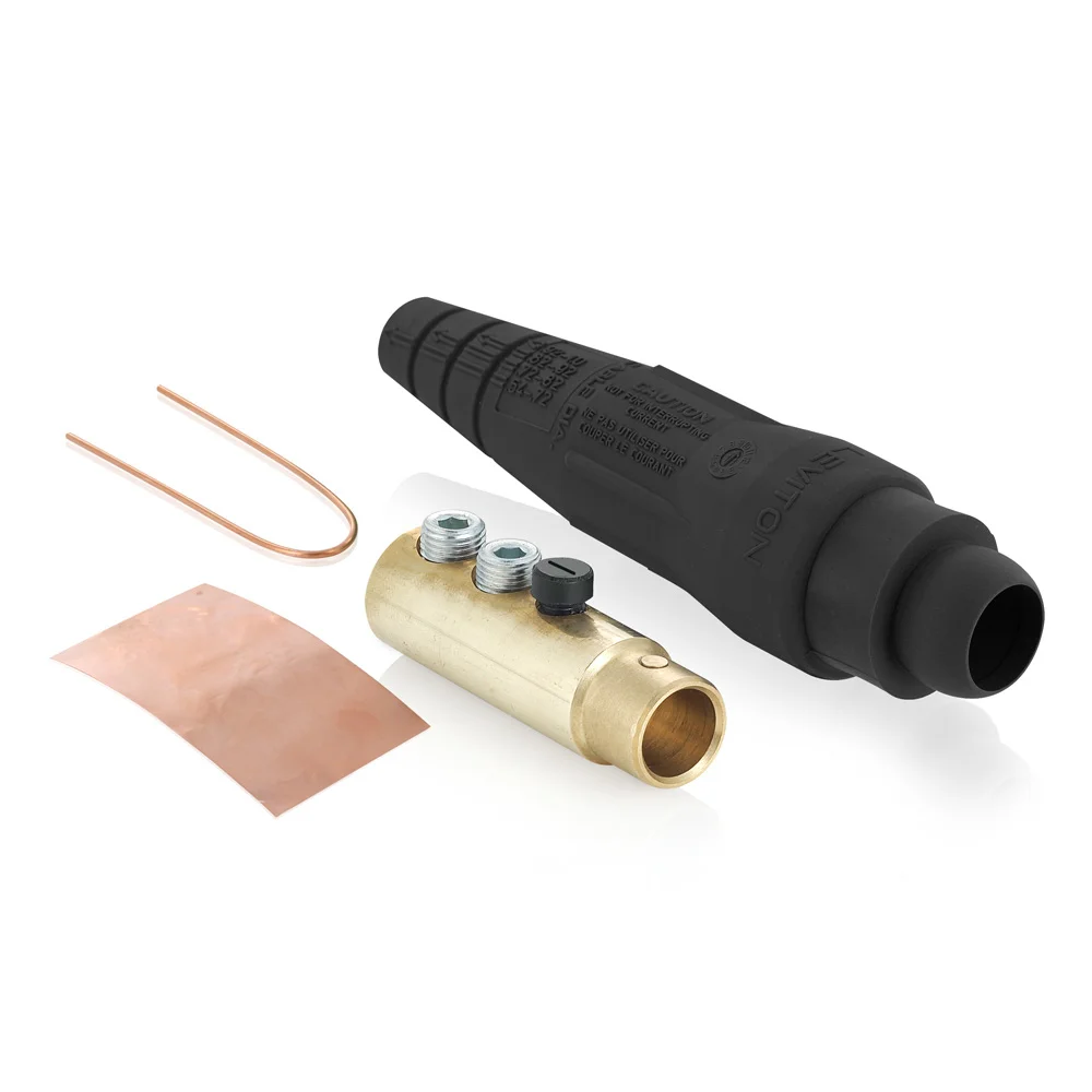 Ball Nose Cam Type Detachable Plug, 600 VAC/VDC, 400 A, 1/0 to 4/0 AWG Wire, Female Connection, NEMA 3R