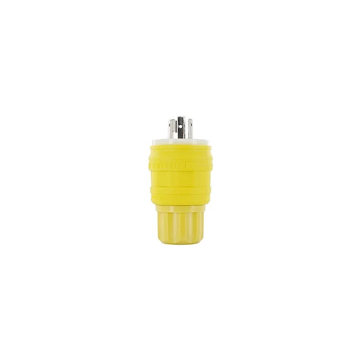 LEVITON 24W34 Locking Plug, L7-15P, 15 A, 277V AC, Yellow, 2 Poles | CR9HDP 792T61