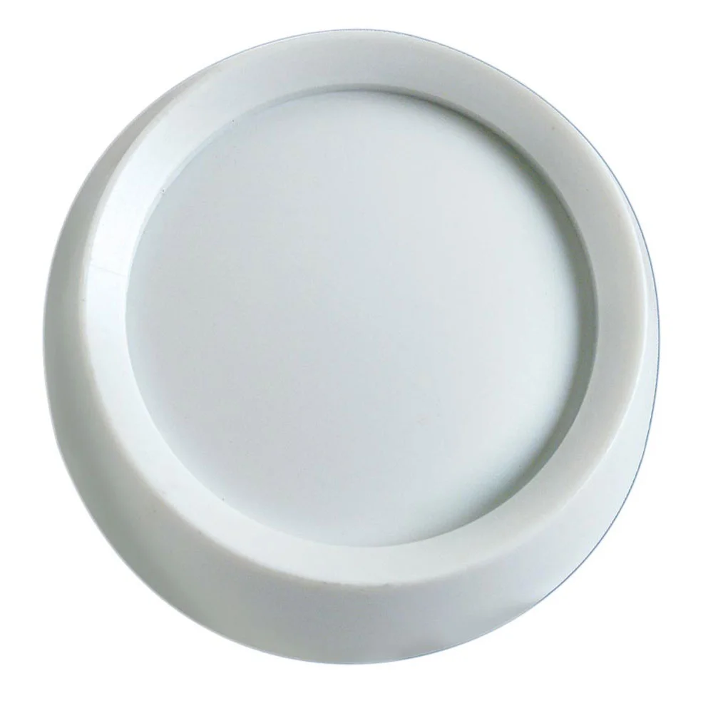 Dimmer Knob, For Use With Rotary-Style Dimmer, Metal Insert, Polystyrene, White