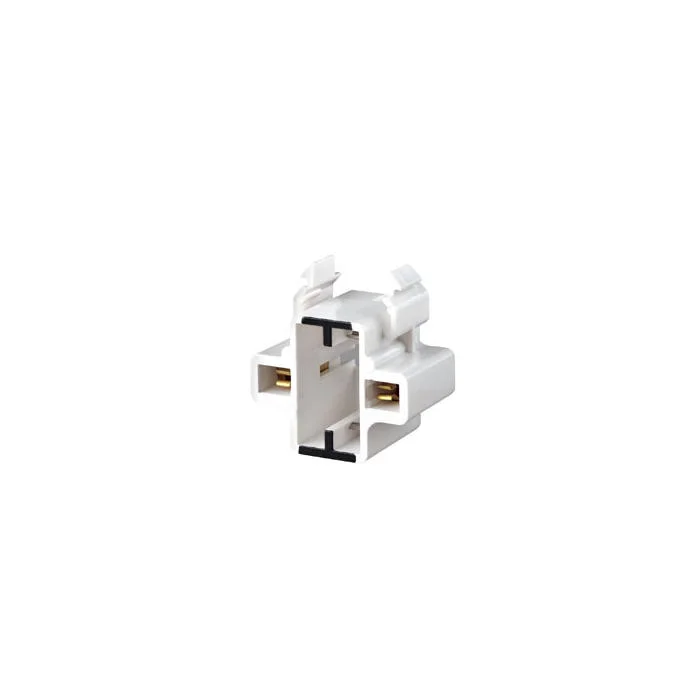 LEVITON 26720-100 Lampholder, 2-Pin, 75 W Watts, Side Snap-In, 600V AC Volt, White | CR9GZD 799L93