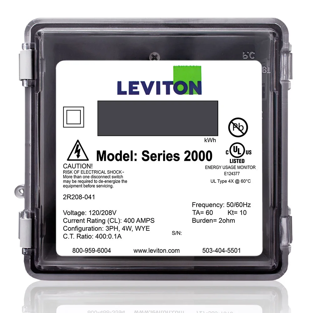 Outdoor Three Element Meter, 120/208 VAC, 400 A, LCD Display, 4-Wire