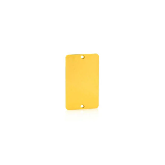 Blank Standard Size Cover Plate, 3.65 in L x 2-1/4 in W, Polycarbonate