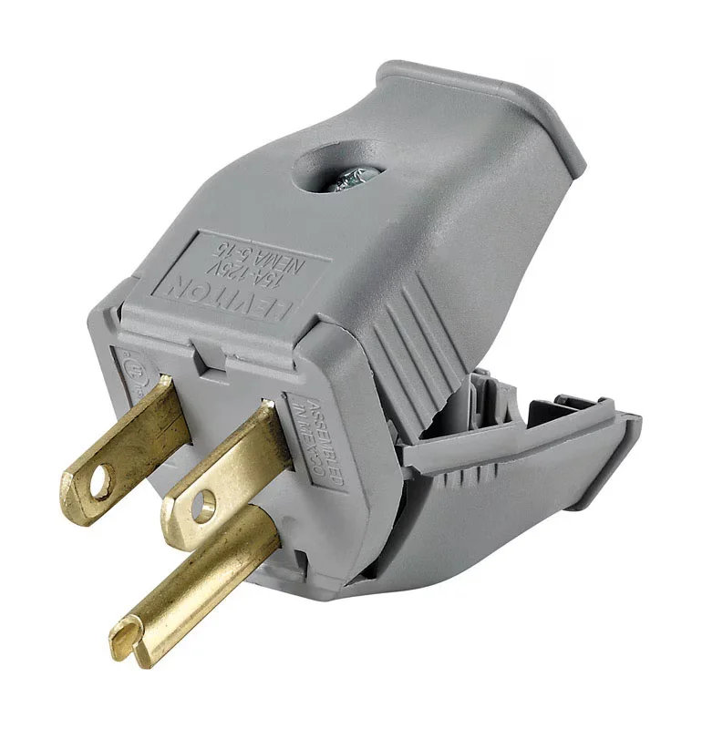 Hinged Plug 15A-Gray