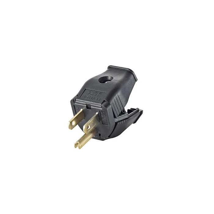 Grounding Plug, 125 VAC, 15 A, Black