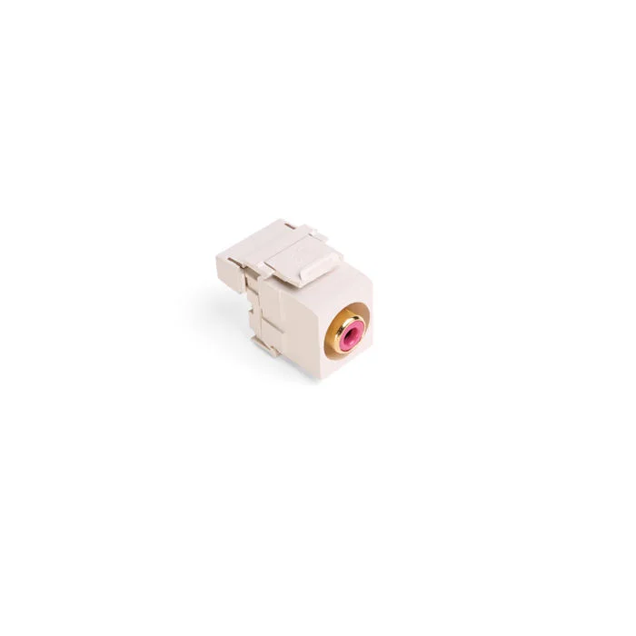 Type 110 RCA Connector With Red Barrel, Snap-In Connector, UTP Cable, Cat 5e