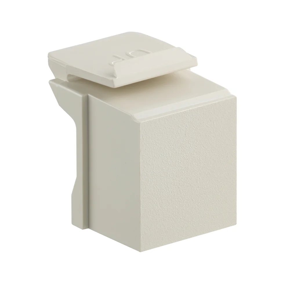 Blank Insert, Snap-In Module, Flush/Surface Mount, Plastic, Ivory
